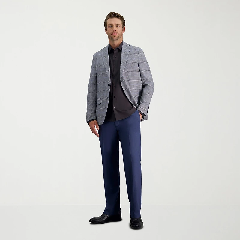Haggar Performance Mens Long Sleeve Regular Fit Button-Down Shirt