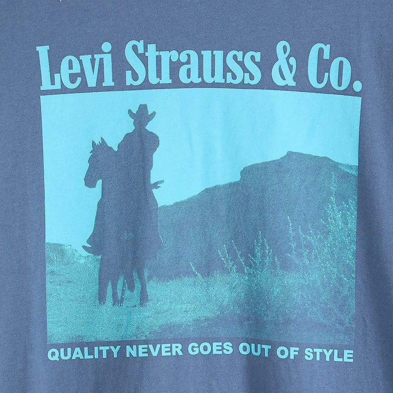 Levi's® Mens Crew Neck Long Sleeve Relaxed Fit Graphic T-Shirt