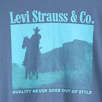 Levi's® Mens Crew Neck Long Sleeve Relaxed Fit Graphic T-Shirt