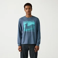 Levi's® Mens Crew Neck Long Sleeve Relaxed Fit Graphic T-Shirt