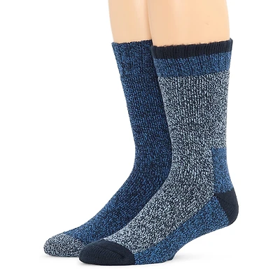 St. John's Bay Thermal Mens 2 Pair Boot Socks
