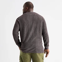 mutual weave Mens Crew Neck Long Sleeve Regular Fit Big and Tall Thermal Top
