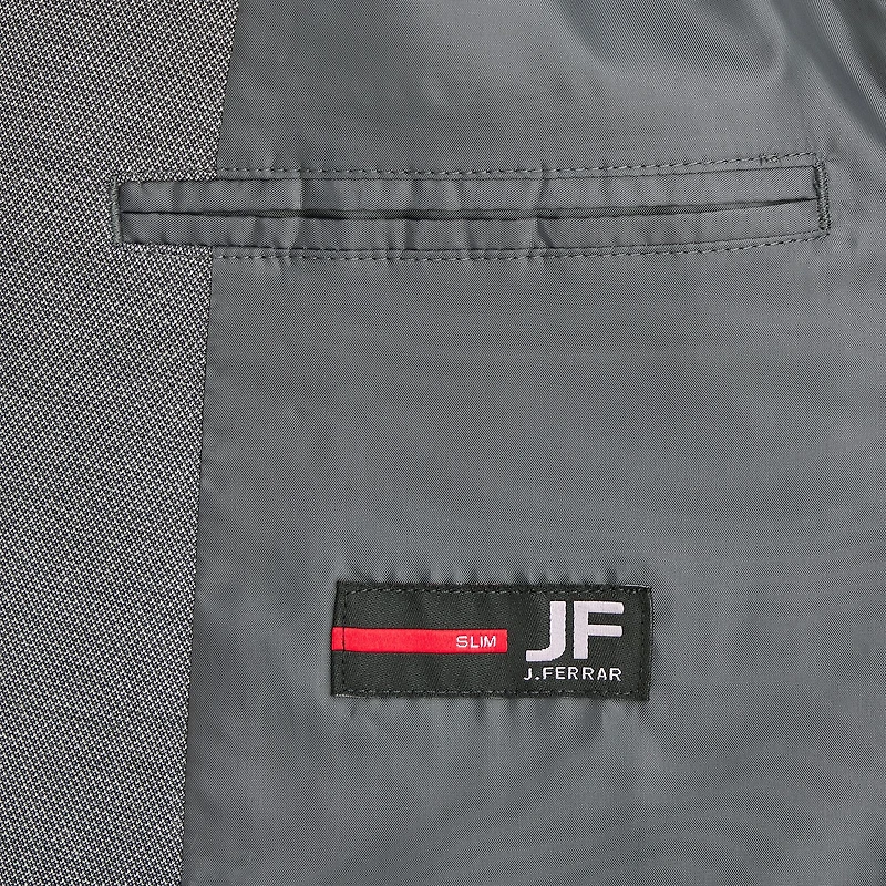 J. Ferrar Mens Knit Stretch Fabric Slim Fit Sport Coat