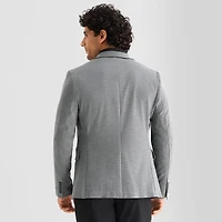 J. Ferrar Mens Knit Stretch Fabric Slim Fit Sport Coat