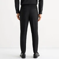 J. Ferrar Ultra Comfort Crop Ankle Mens Slim Fit Tuxedo Pant