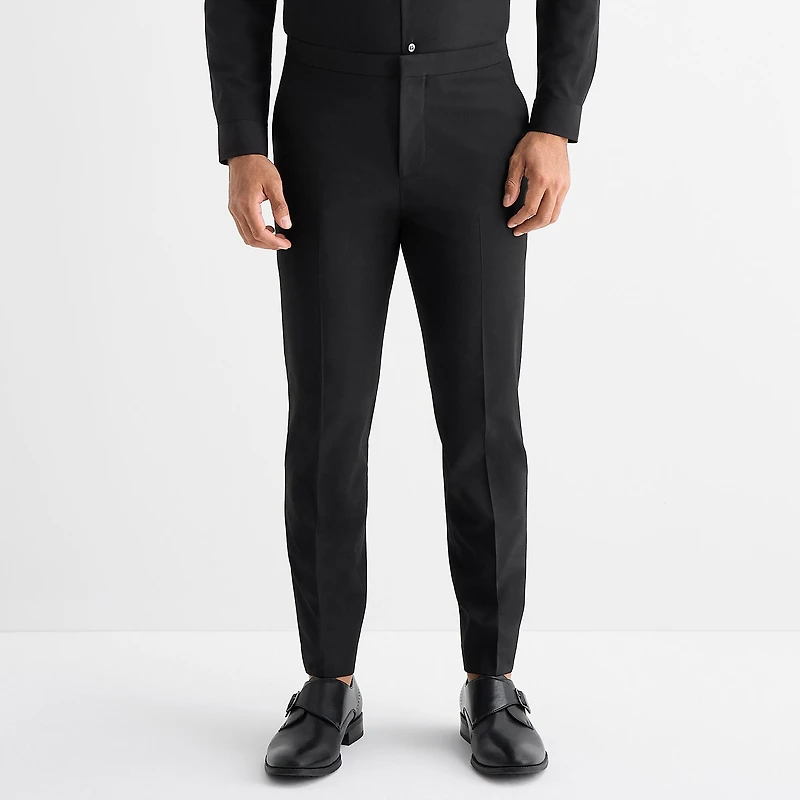 J. Ferrar Ultra Comfort Crop Ankle Mens Slim Fit Tuxedo Pant