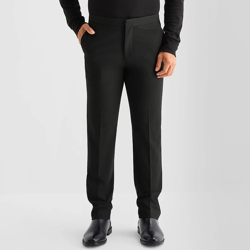 J. Ferrar Ultra Comfort Mens Stretch Fabric Slim Fit Tuxedo Pant