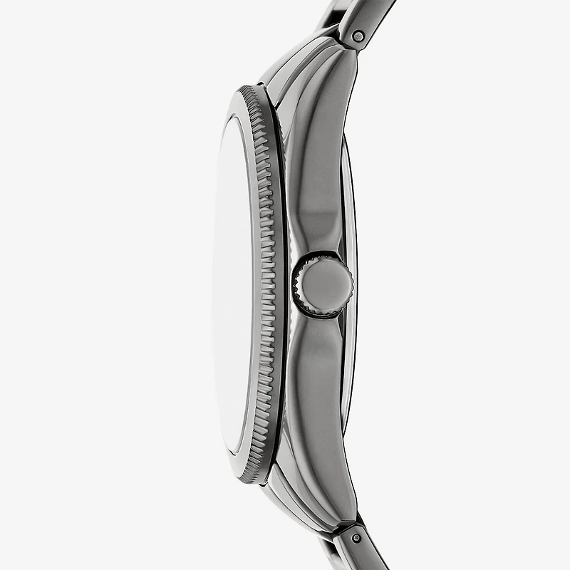 Relic By Fossil Logan Mens Gray Stainless Steel Bracelet Watch Zr16051