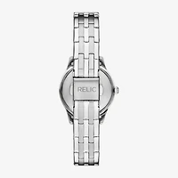 Relic By Fossil Astrid Womens Silver Tone Stainless Steel Bracelet Watch Zr37303
