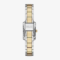 Relic By Fossil Natalie Womens Two Tone Bracelet Watch Zr37304