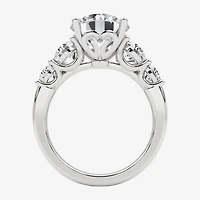 Grown Gorgeous (F, Vs2) Womens 4 7/8 Ct. T.W. Lab White Diamond 14K Gold or Platinum Round Side Stone 5-Stone Engagement Ring