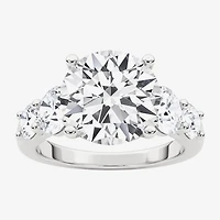 Grown Gorgeous (F, Vs2) Womens 4 7/8 Ct. T.W. Lab White Diamond 14K Gold or Platinum Round Side Stone 5-Stone Engagement Ring