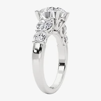 Grown Gorgeous (F, Vs2) Womens 4 7/8 Ct. T.W. Lab White Diamond 14K Gold or Platinum Round Side Stone 5-Stone Engagement Ring
