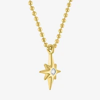 (G-H, Si2-I1) Womens 1/8 CT. T.W. Lab Grown White Diamond Star 2-pc. Pendant Necklace Set