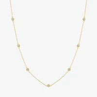 (G-H, Si2-I1) Womens 1/8 CT. T.W. Lab Grown White Diamond Star 2-pc. Pendant Necklace Set
