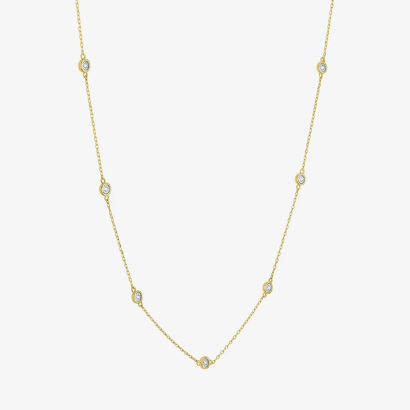 (G-H, Si2-I1) Womens 1/8 CT. T.W. Lab Grown White Diamond Star 2-pc. Pendant Necklace Set