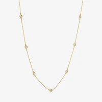 (G-H, Si2-I1) Womens 1/8 CT. T.W. Lab Grown White Diamond Star 2-pc. Pendant Necklace Set