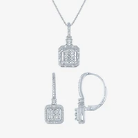 (G-H, Si2-I2) Womens Diamond Accent Lab Grown White Diamond 2-pc. Pendant Necklace Set