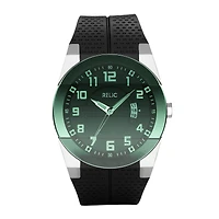 Relic® Mens Green Dial Black Strap Watch ZR11860