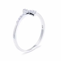 Silver Treasures Womens Sterling Cross Band
