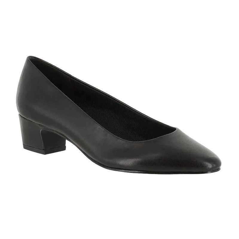 Easy Street Prim Womens Round Block Heel Pumps
