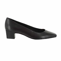 Easy Street Prim Womens Round Block Heel Pumps