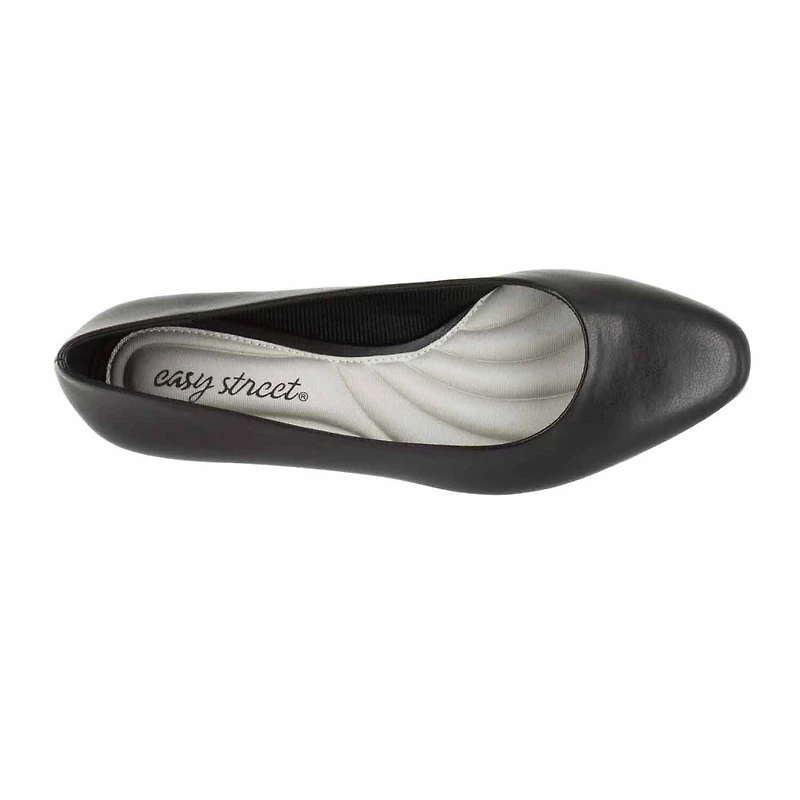 Easy Street Prim Womens Round Block Heel Pumps