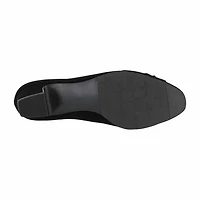 Easy Street Eloise Womens Round Block Heel Pumps