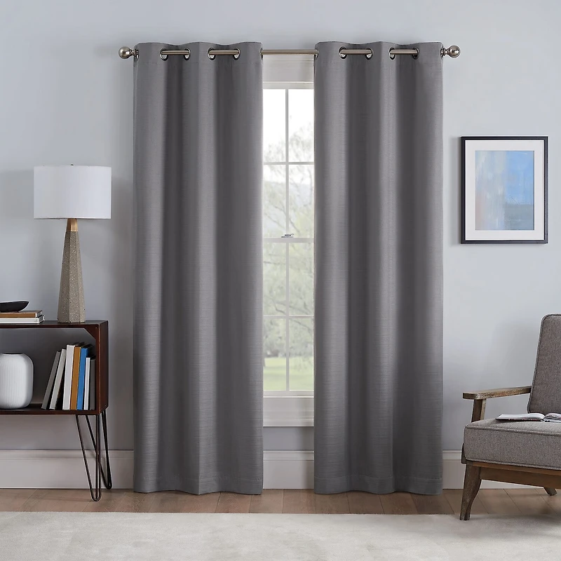 Eclipse Talisa Grommet Top Energy Saving 100% Blackout Set of 2 Curtain Panel