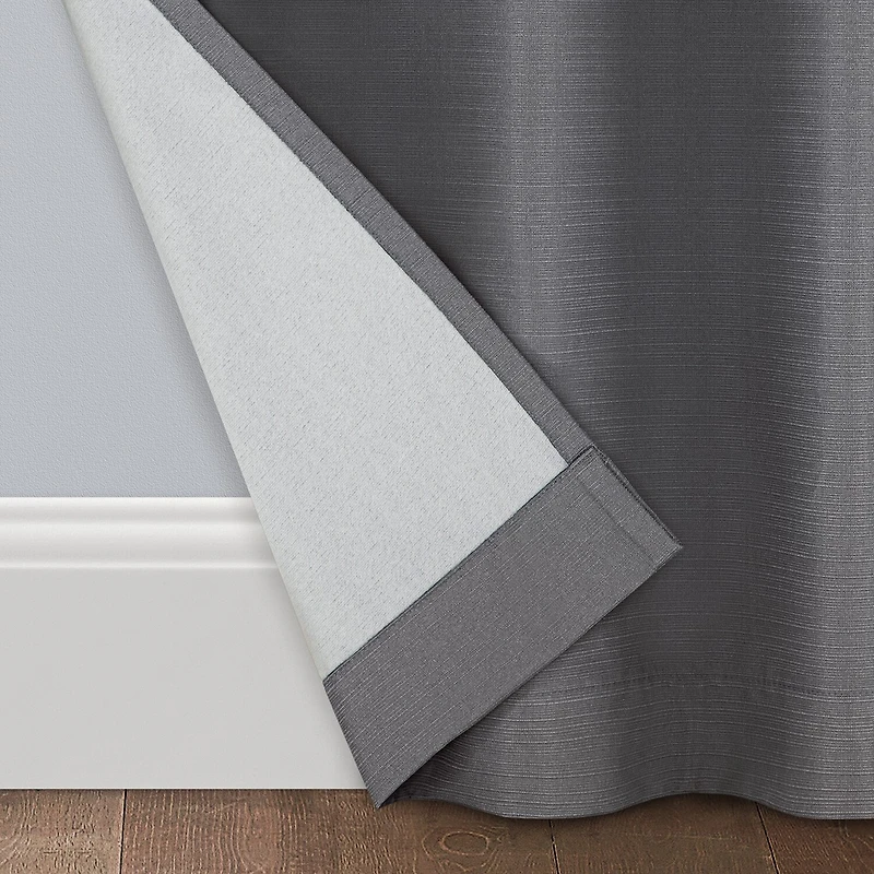 Eclipse Talisa Grommet Top Energy Saving 100% Blackout Set of 2 Curtain Panel