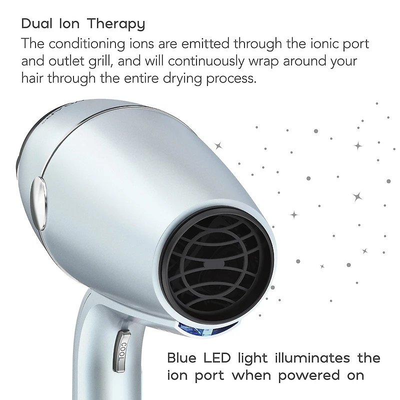 Conair Infinite Pro 1875w Smooth Wrap Ionic Mint Hair Dryer Temperature Control Hair Dryer