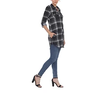 White Mark Womens Roll Tab Long Sleeve Regular Fit Button-Down Shirt
