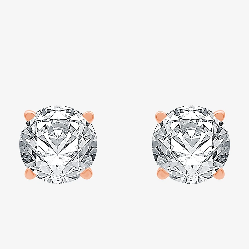 ( H-I/SI2-I1 ) 1/4 CT. T.W. Lab-Grown Diamond 14K Gold 3.2mm Round Stud Earrings
