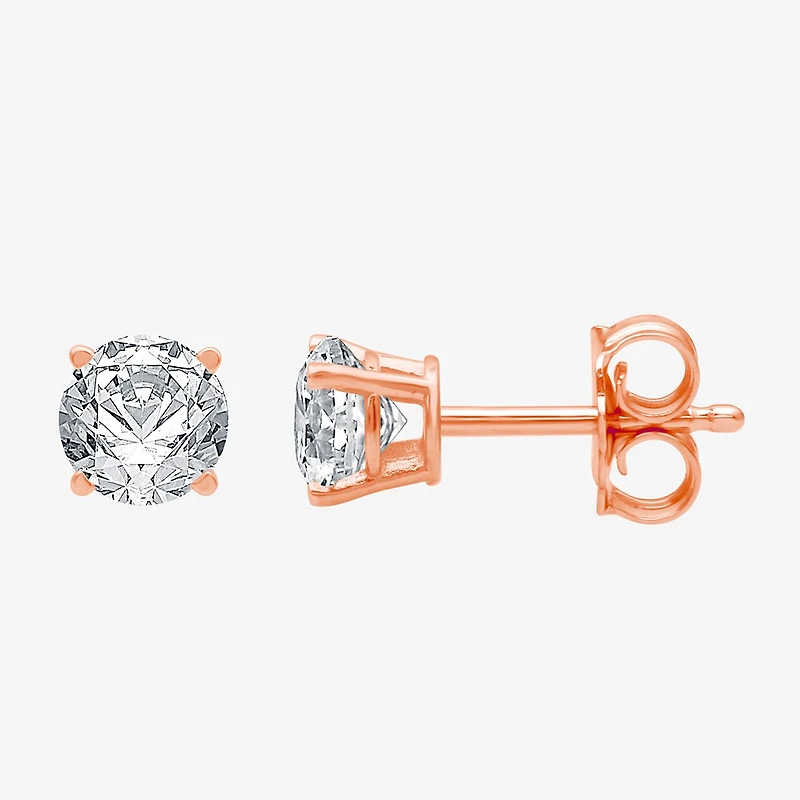 ( H-I/SI2-I1 ) 1/4 CT. T.W. Lab-Grown Diamond 14K Gold 3.2mm Round Stud Earrings