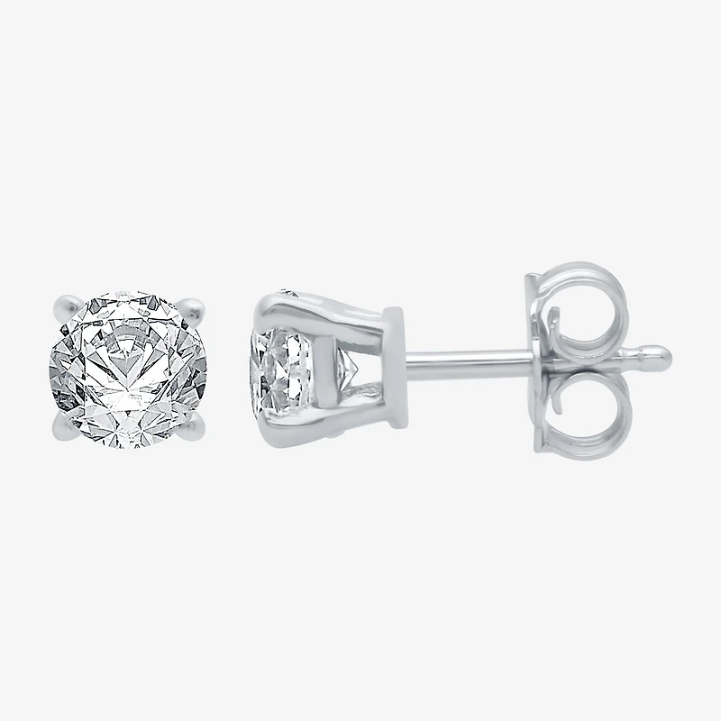 ( G/SI1-SI2 ) 3/8 CT. T.W. Lab-Grown Diamond 10K Gold Round Stud Earrings