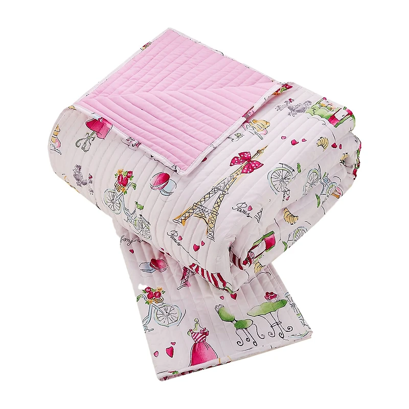 Urban Playground Pretty Paris Reversible Quilt Set