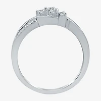 Love Lives Forever 1/5 CT.T.W. Natural Diamond Three-Stone Promise Ring