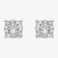 YES, PLEASE! 1/10 CT.T.W. Natural Diamond Hoop and Stud Earring Set in Sterling Silver