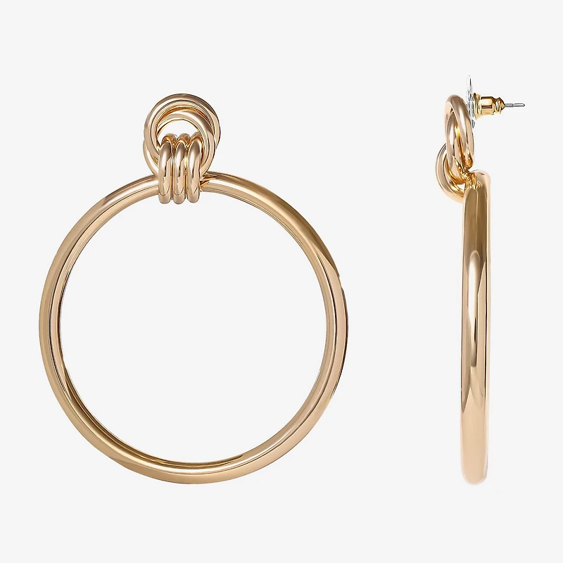 JS Jessica Simpson Gold Tone Womens Drop Earrings