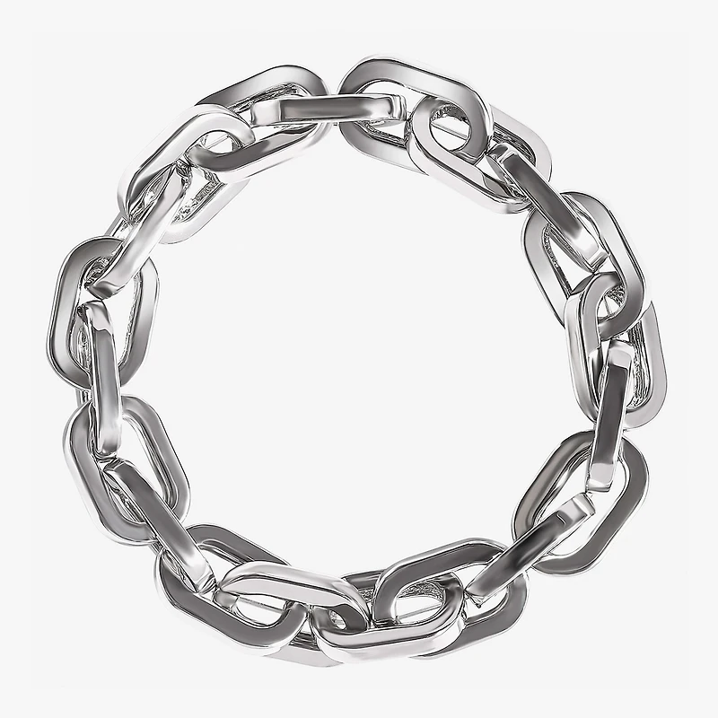 JS Jessica Simpson Silver Tone Womens Stretch Bracelet