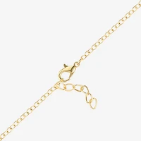 Womens 18K Gold Over Brass Solid Hello Kitty 6 1/2 Inch Link Bracelet