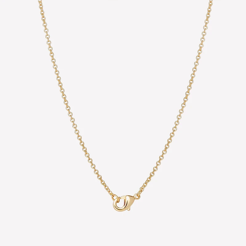 Hello Kitty Womens Crystal 18K Gold Over Brass Heart 18 Inch Pendant Necklace