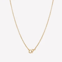 Hello Kitty Womens Crystal 18K Gold Over Brass Heart 18 Inch Pendant Necklace