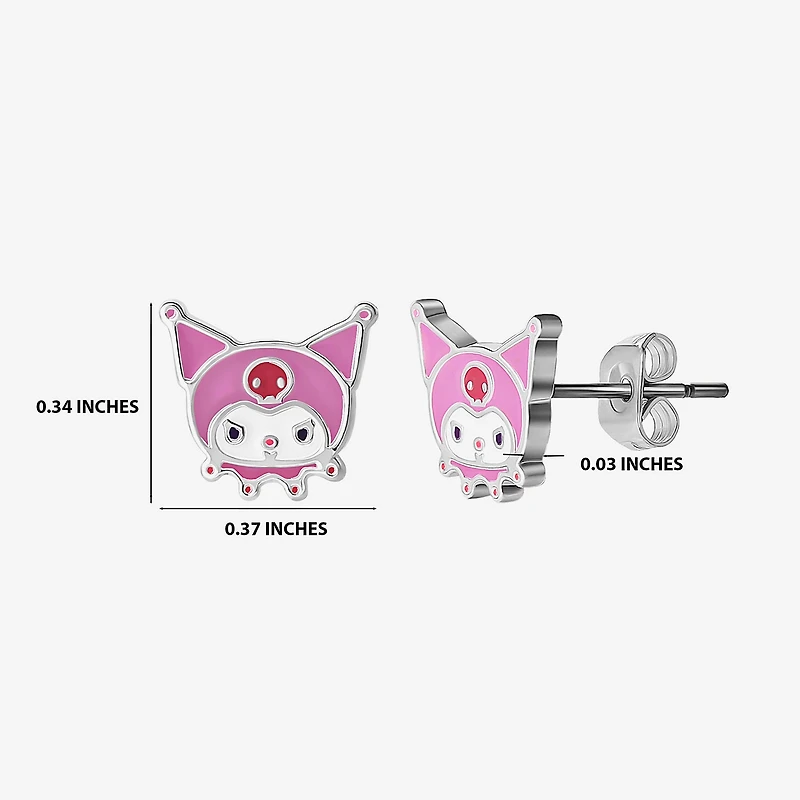 Womens Hello Kitty Kuromi My Melody 2 Pair Earring Set
