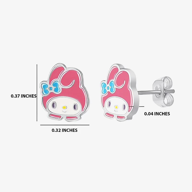 Womens Hello Kitty Kuromi My Melody 2 Pair Earring Set