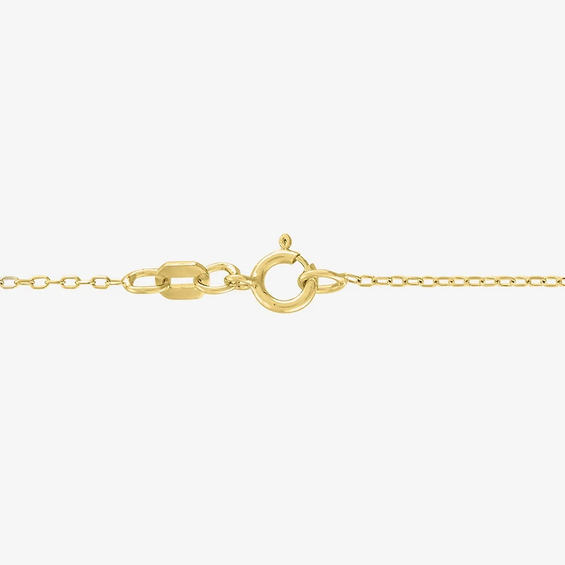 (G-H / I1-I2) Womens 1/10 CT. Lab Grown White Diamond 14K Gold Over Silver Round 16 Inch Pendant Necklace