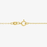 (G-H / I1-I2) Womens 1/10 CT. Lab Grown White Diamond 14K Gold Over Silver Round 16 Inch Pendant Necklace