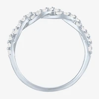 (G-H / I1-I2) Womens 1/2 CT. T.W. Lab Grown White Diamond 10K Gold Wedding Band