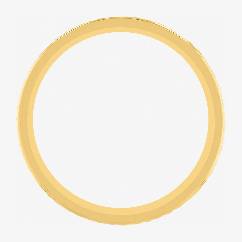 Mens 6MM 14K Gold Over Silver Wedding Band