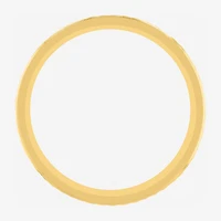 Mens 6MM 14K Gold Over Silver Wedding Band